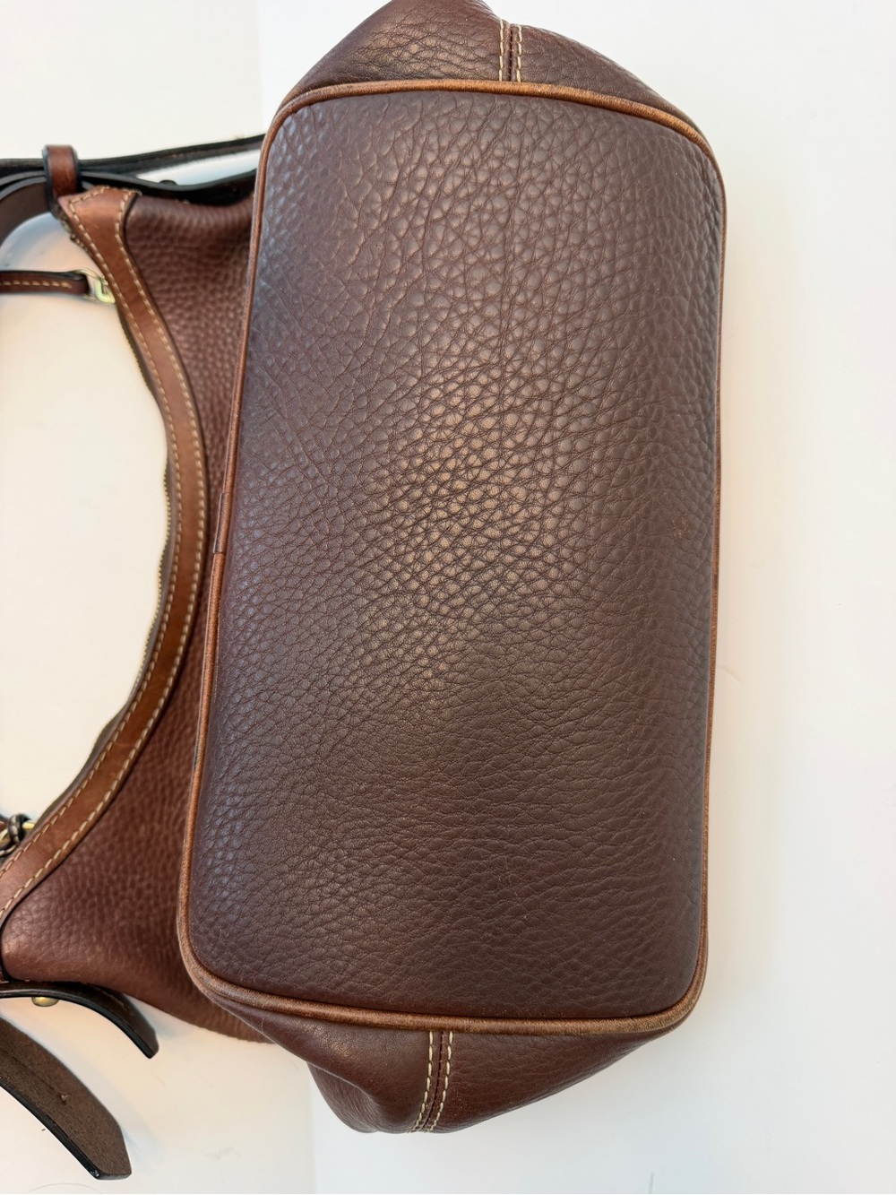 Vintage Y2K Dooney & Bourke Pebbled Leather Hobo Bag - Picture 5 of 9